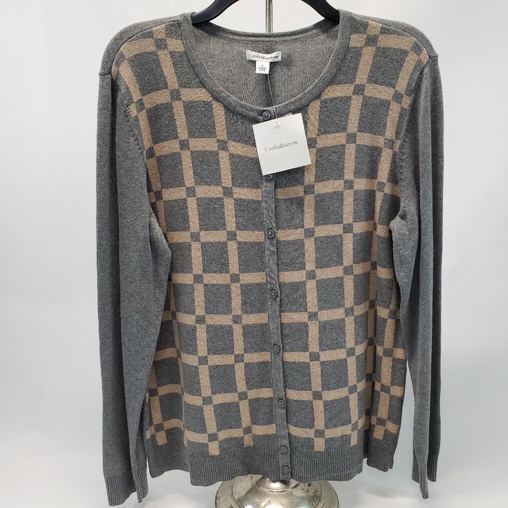 Women's Croft & Barrow Cardigan Sz Large NWT